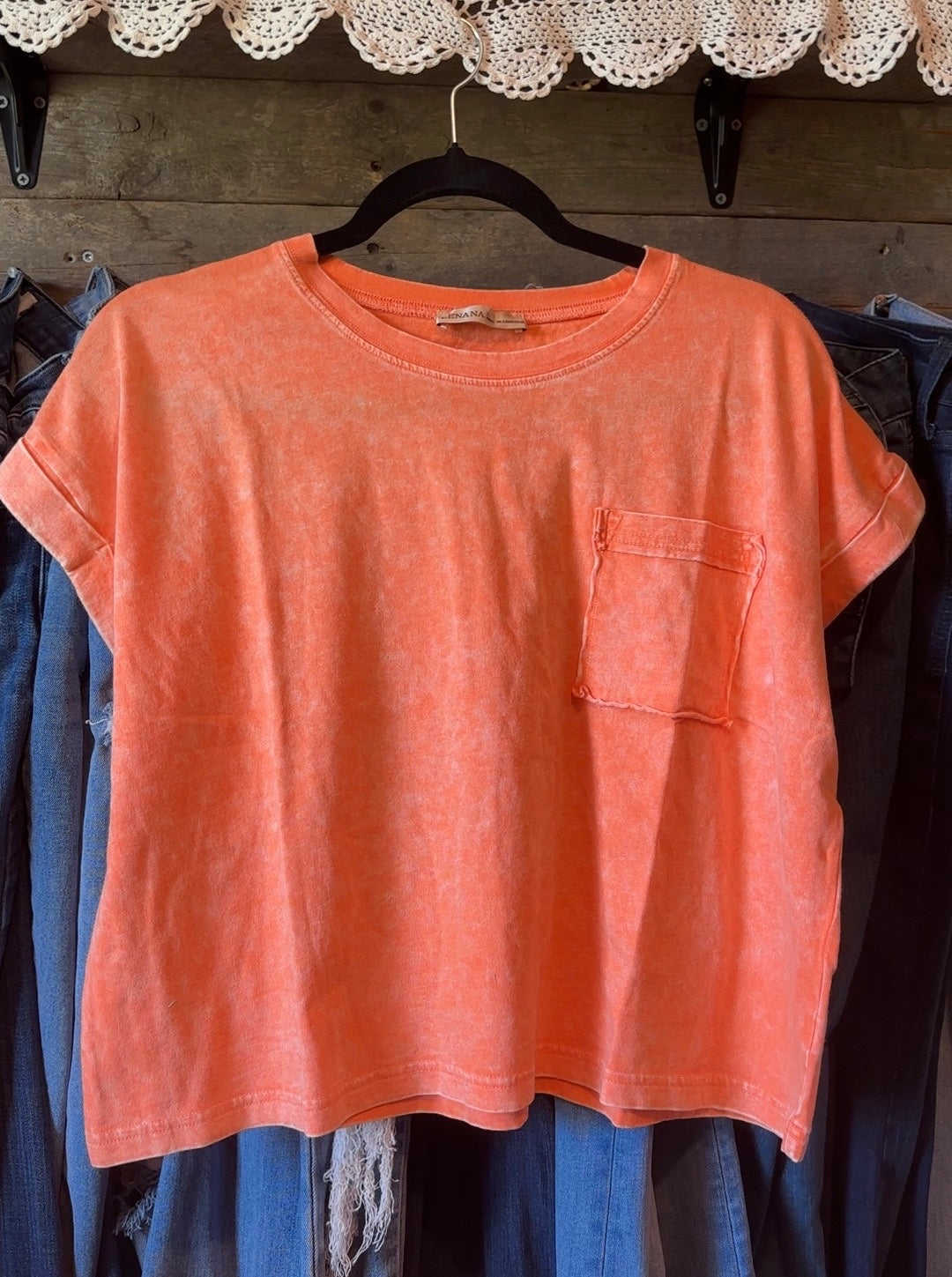 Orange tee