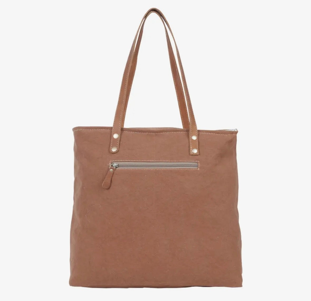 Specks canvas and hairon bag