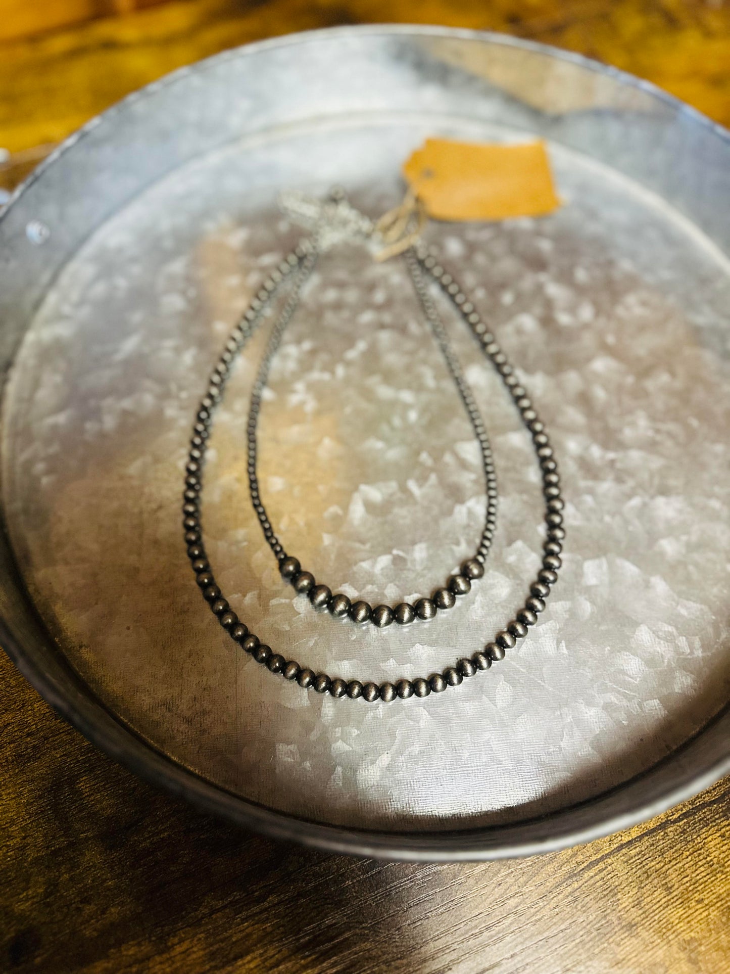 Navajo Pearl double strand necklace