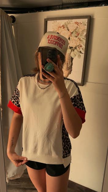Leopard Block Top
