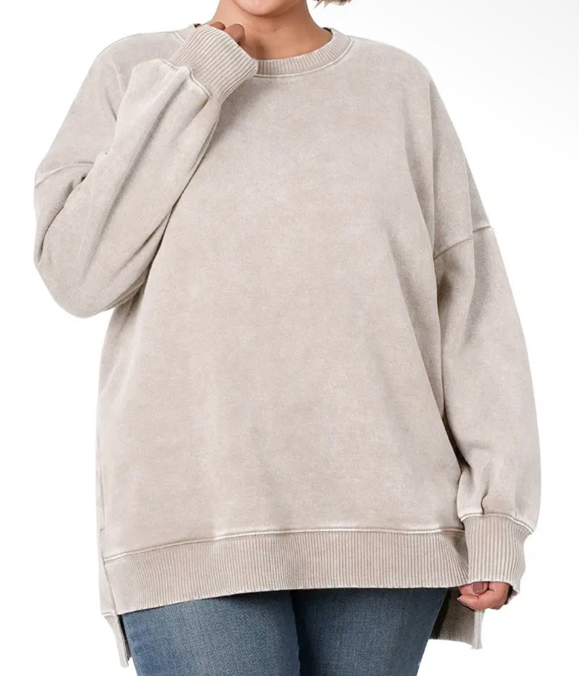 PLUS Fleece Crewneck
