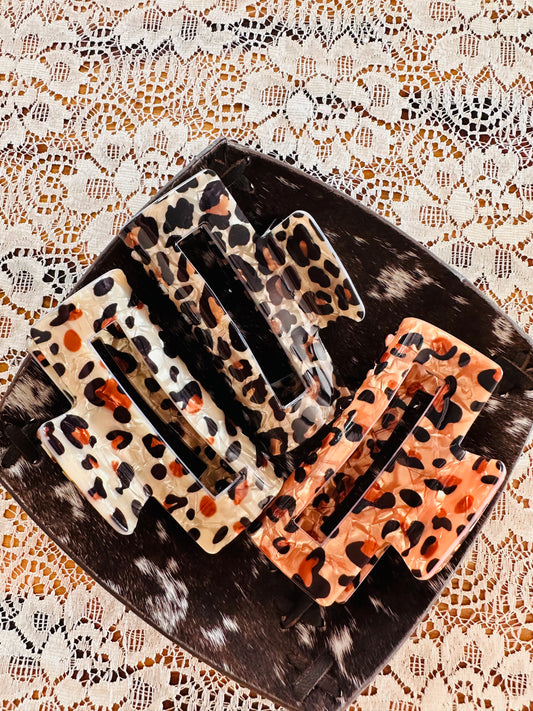 Leopard Clawclip