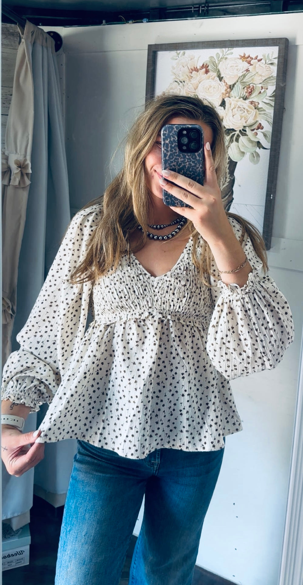Ditsy blouse
