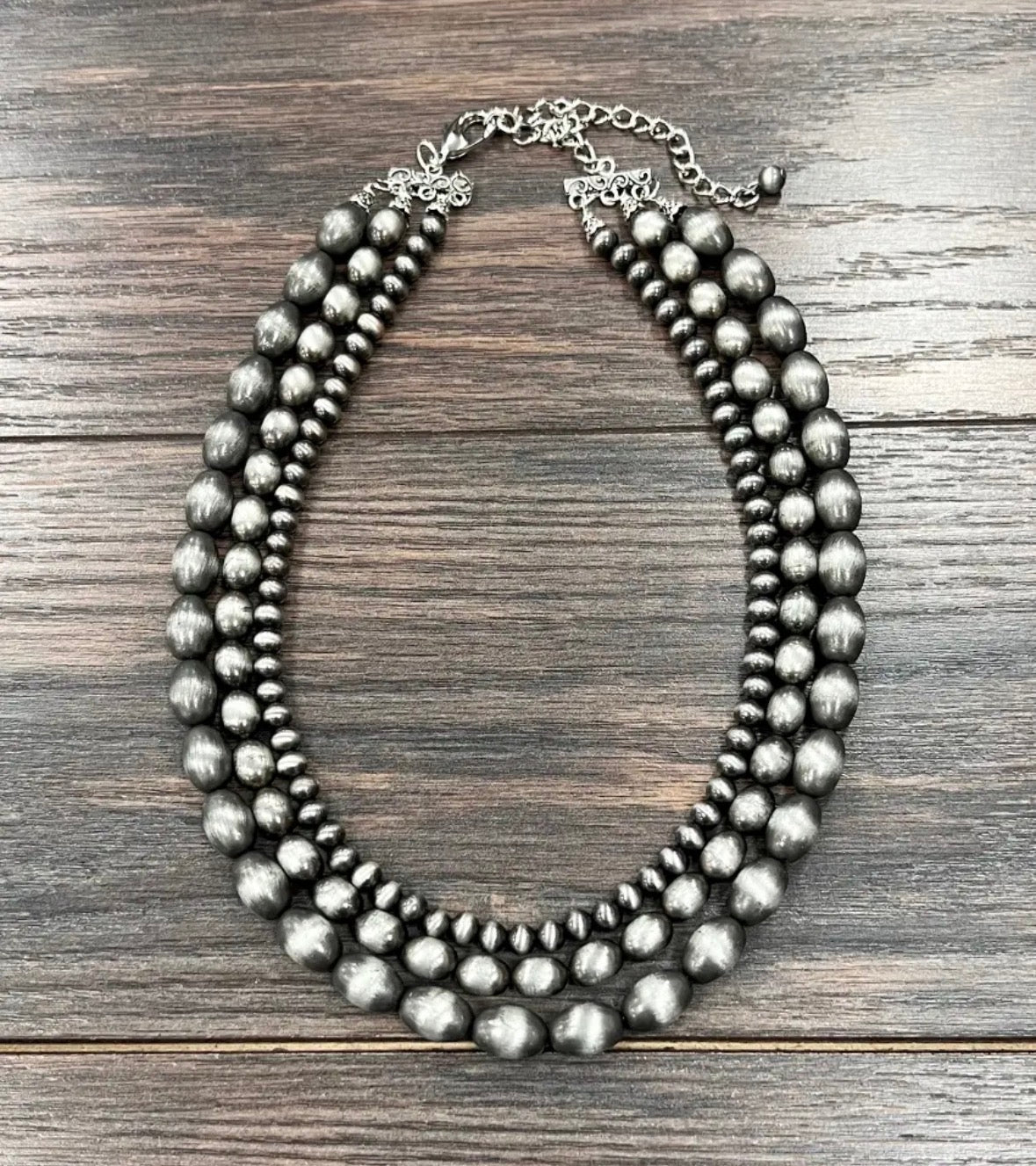 Oval western beads