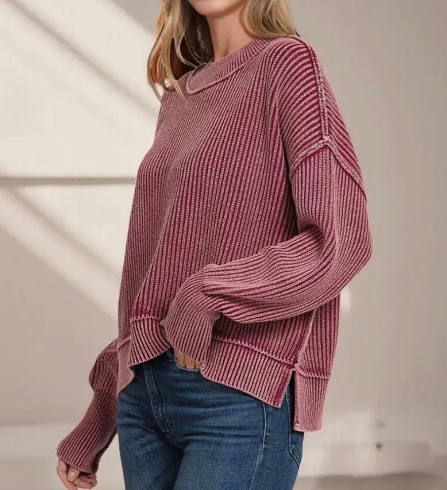 Oversized Cropped Sweater