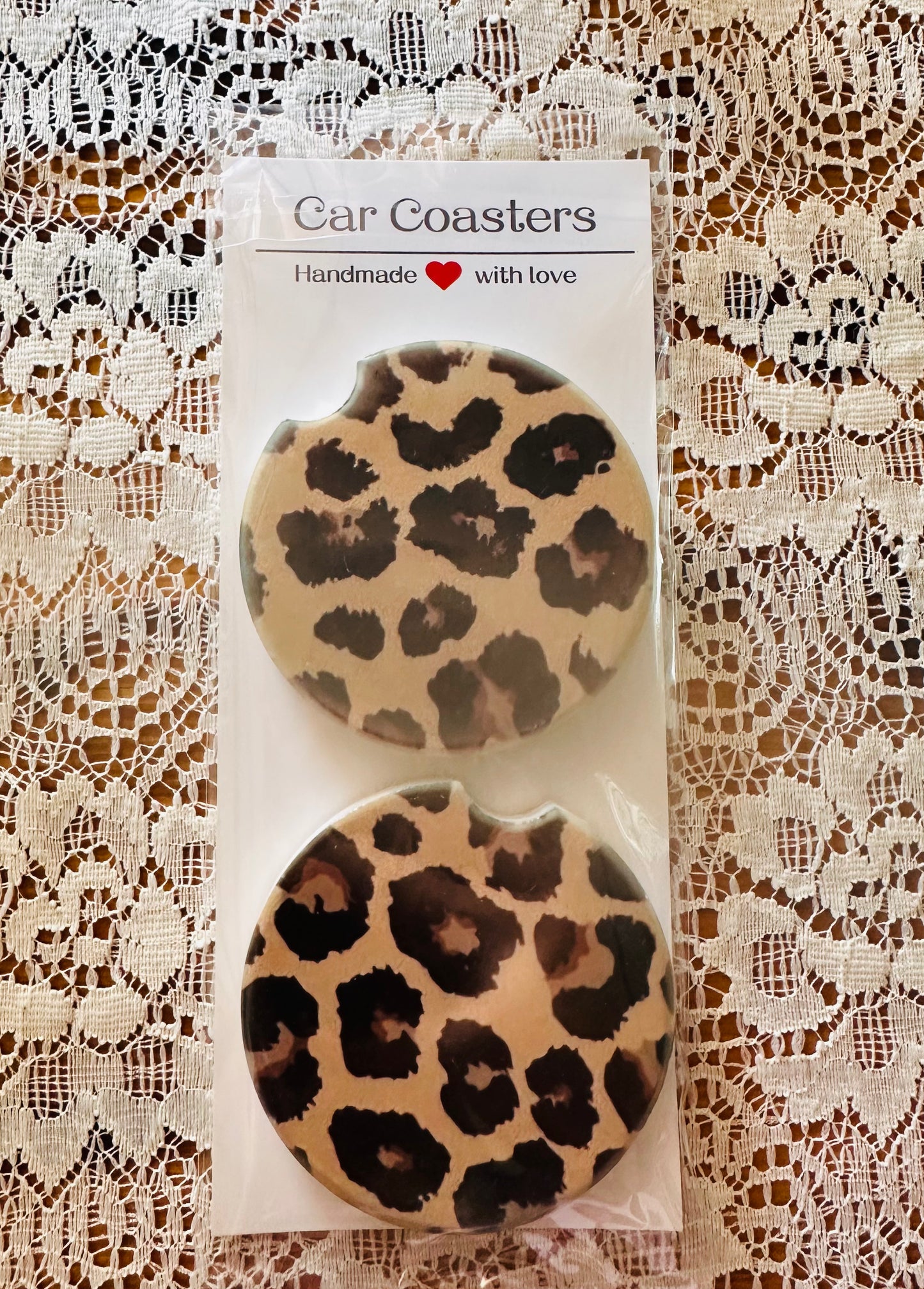 Cheetah Car coasters