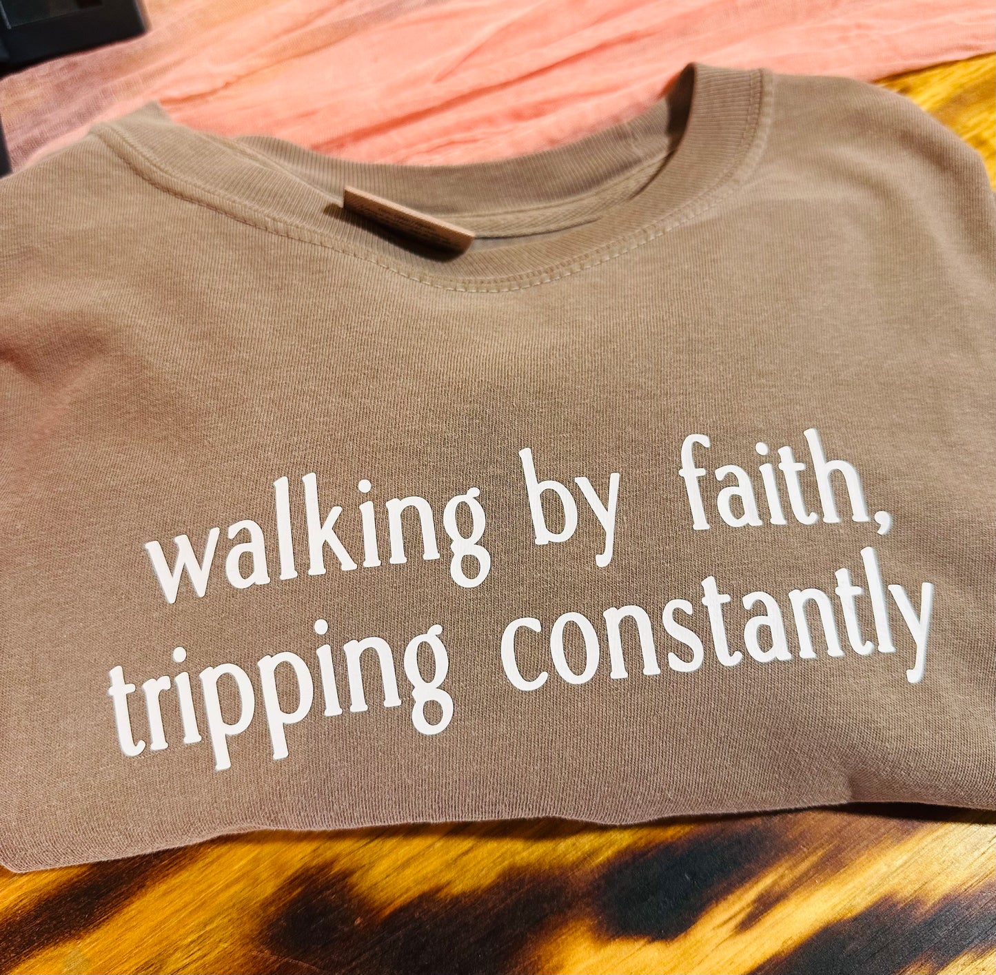 Walking by faith tee