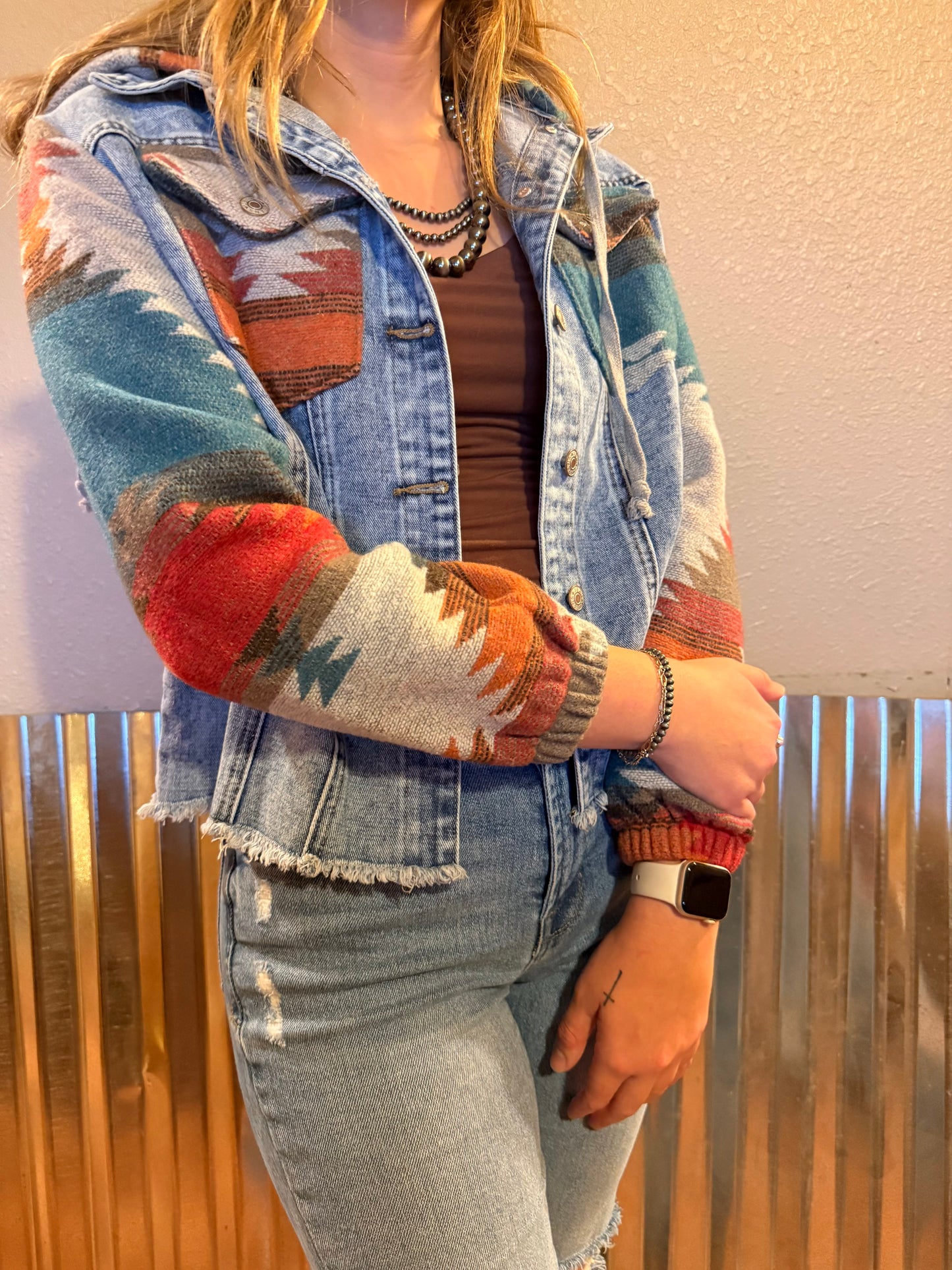 Aztec Denim Jacket