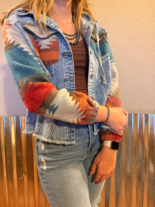Aztec Denim Jacket