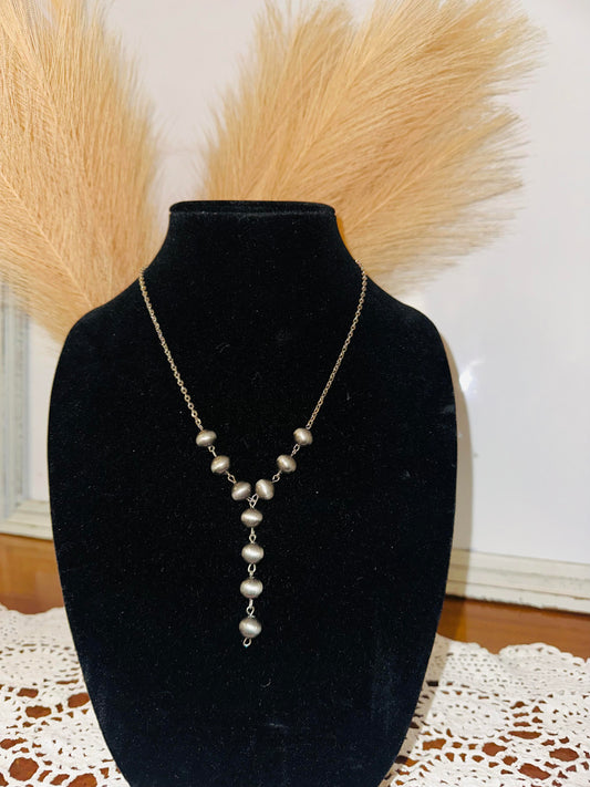 20" 10mm Navajo Bead Y-Necklace