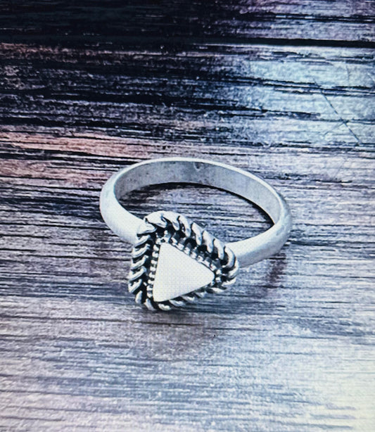 White turquoise adjustable ring